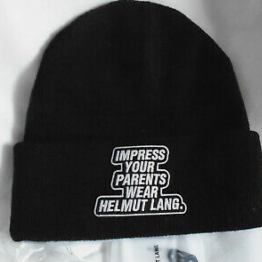 NWT helmut lang beanie impress your parents
